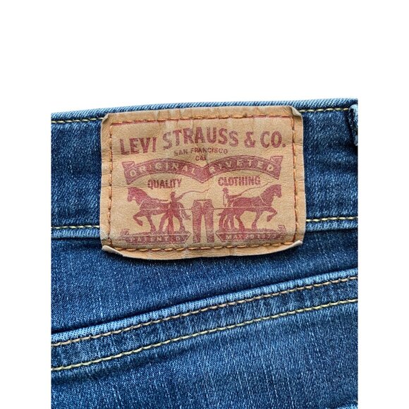 Levis Strauss & Co. Womens Classic Mid Rise Skinny Jeans Blue Denim Size 6 - Picture 4 of 14